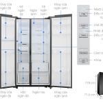 Tủ lạnh Samsung Inverter 655 lít RS62R5001B4/SV